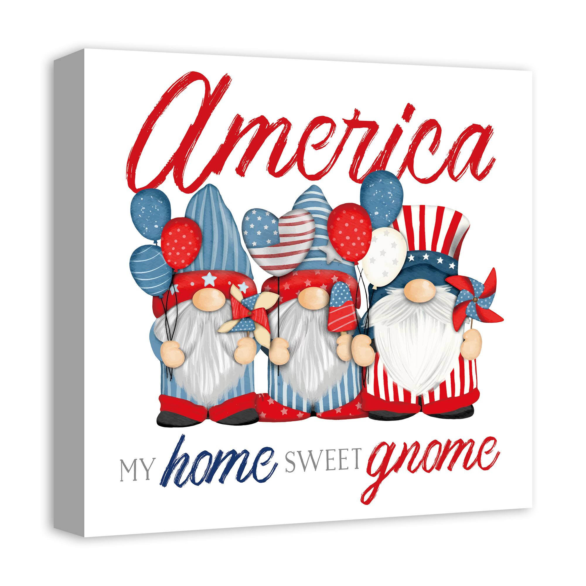 My Home Sweet Gnome Canvas Wall Art